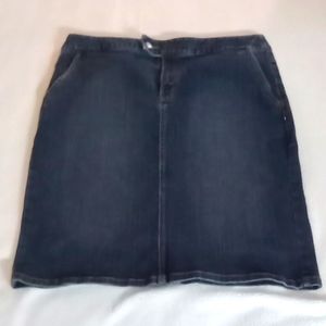 Ann Taylor Loft Size 10 Jean Skirt With Pockets